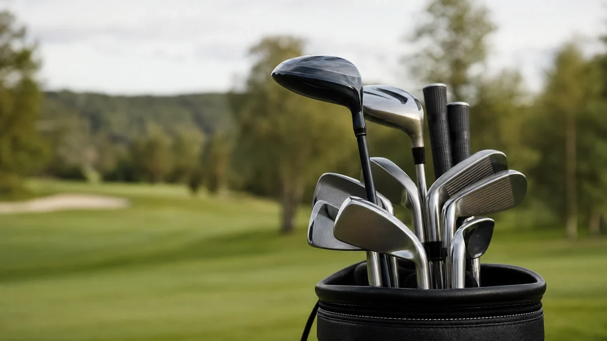 Golfklubbor för nybörjare: bygg en bag du kan spela med illustrerad med golfmotiv