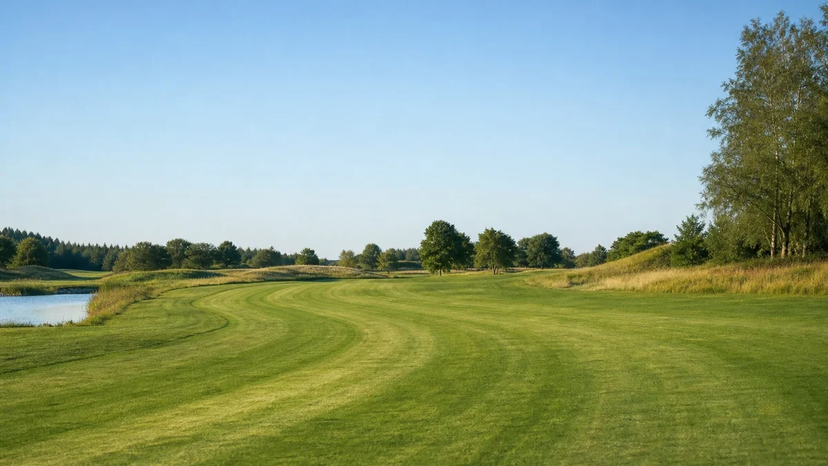 Hook i golf: när bollen stänger för hårt illustrerad med golfmotiv