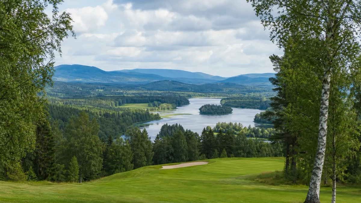 Golfbana i Dalarnas landskap