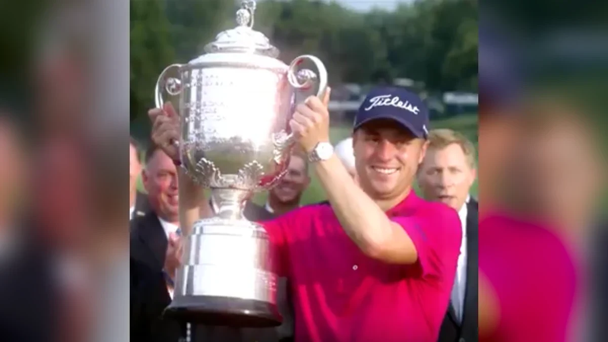 Porträtt av Justin Thomas